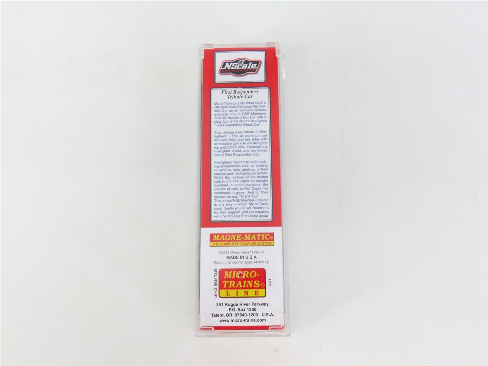 N Scale Micro-Trains MTL NSE 21-01 USFR Fire Fighters 50' Boxcar #2