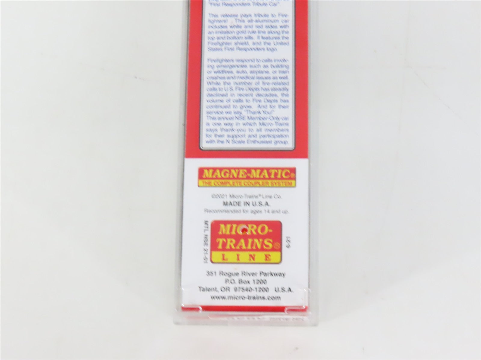 N Scale Micro-Trains MTL NSE 21-01 USFR Fire Fighters 50' Boxcar #2
