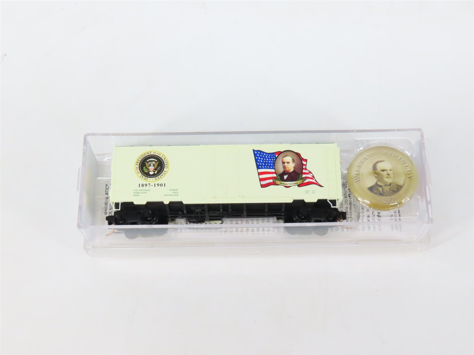 N Micro-Trains MTL 07400136 William McKinley Presidential Boxcar #1897-1901 wPin