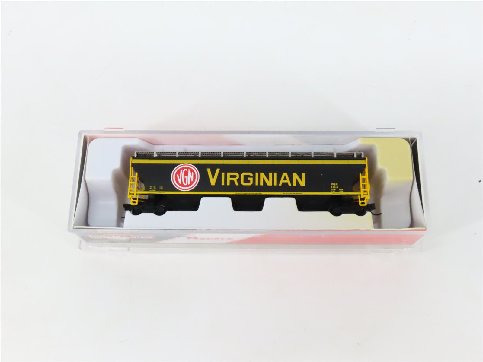 N Scale Intermountain NSE/INT 14-07 VGN Virginian 3-Bay Hopper #63014