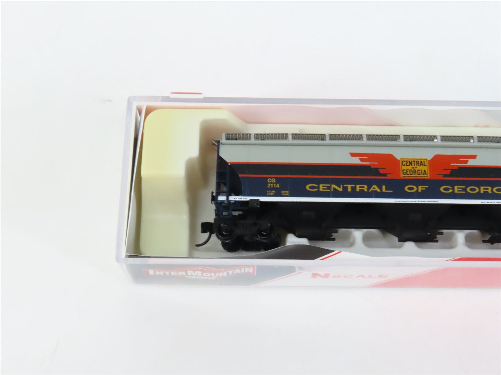 N Scale Intermountain NSE/INT 14-05 CG Central of Georgia 3-Bay Hopper #2114