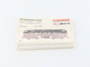 HO Scale Fleischmann 4238 DB Deutsche Bundesbahn BR 218 Diesel #218 230-1 DC