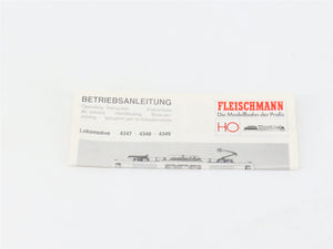 HO Scale Fleischmann 4348 DB Deutsche Bundesbahn Class 111 Electric DC