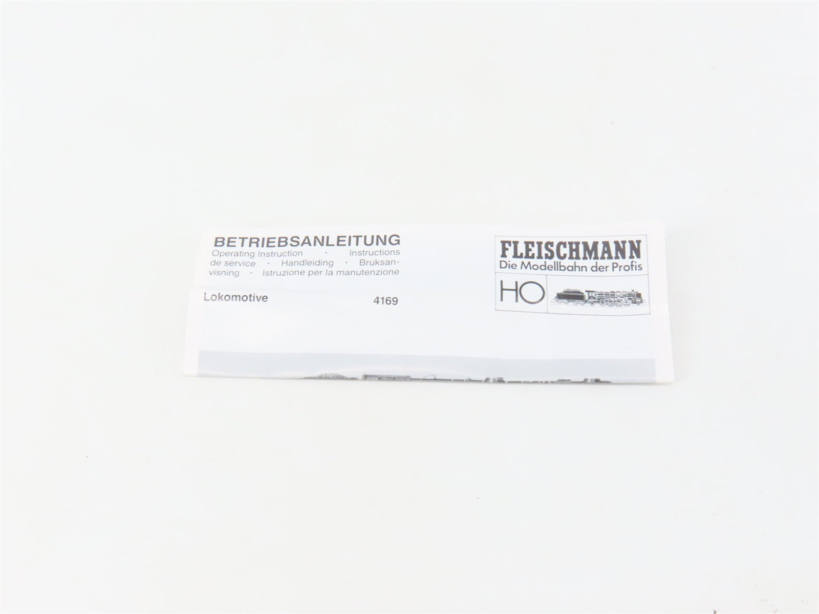 HO Scale Fleischmann 4169 DB Deutsche Bundesbahn 4-6-2 Steam #01 187 DC