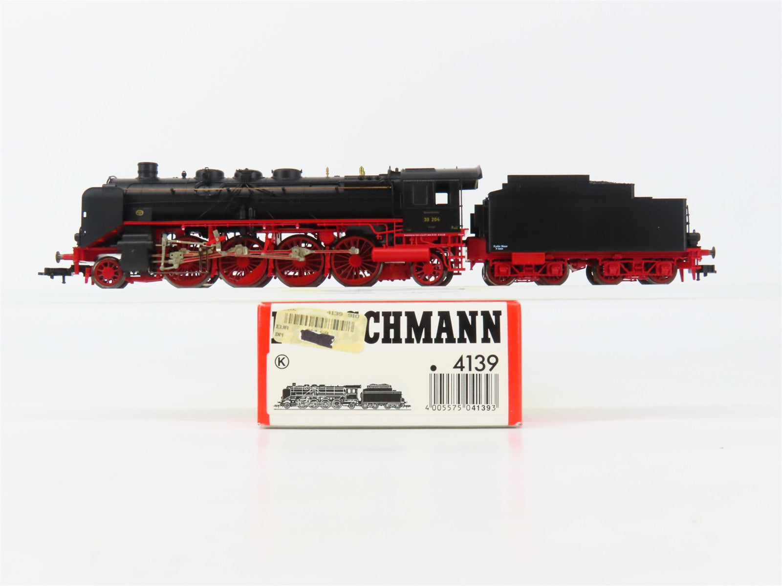 HO Scale Fleischmann 4139 Deutsche Reichsbahn 2-8-2 Class 39 Steam #39 204 DC
