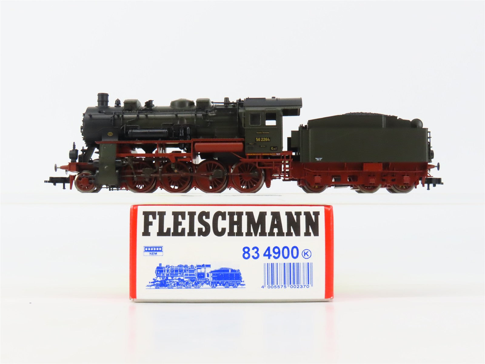 N Scale Fleischmann 834900 DR Deutsche Reichsbahn 2-8-0 Class 56 Steam DC
