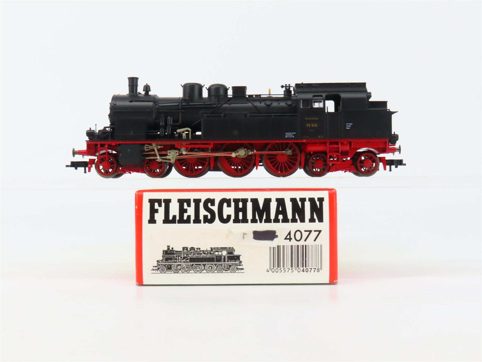 HO Scale Fleischmann 4077 Deutsche Reichsbahn BR 78 Steam #78 510 DC