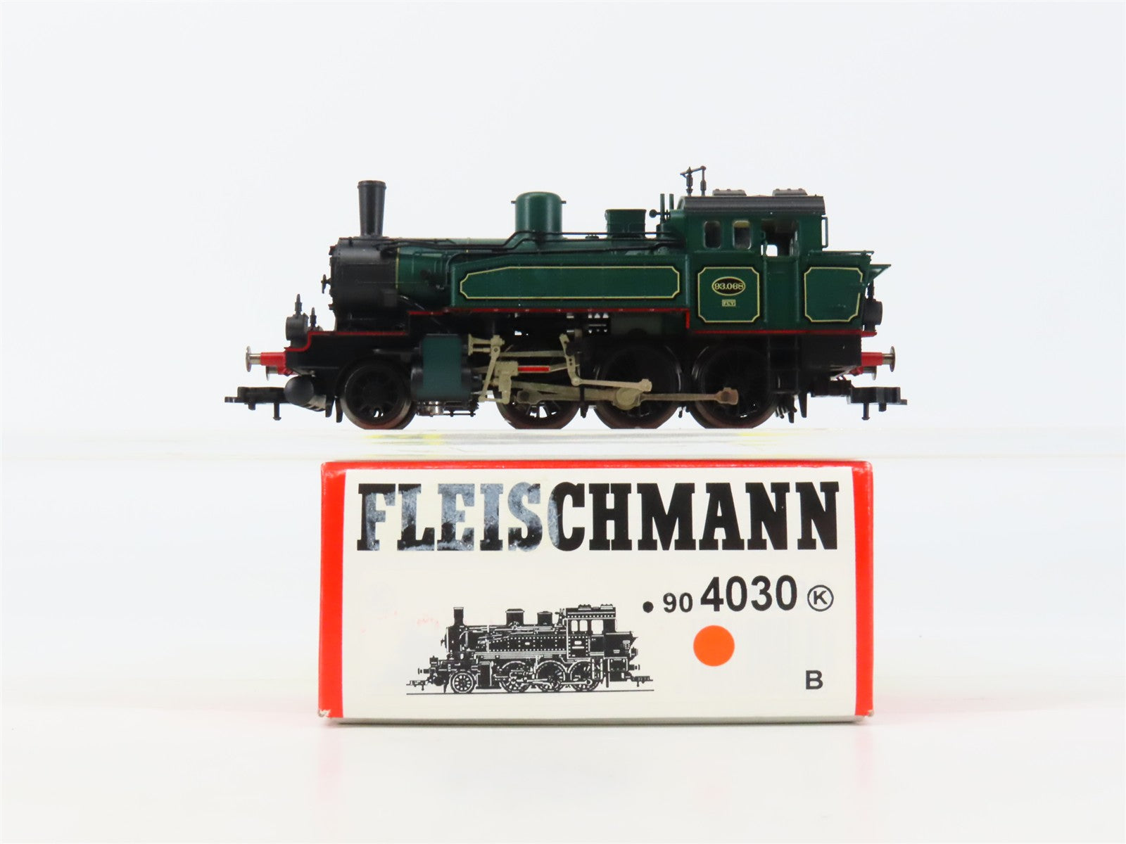 HO Scale Fleischmann 4030 DB 2-6-0T Steam #93.068 DC