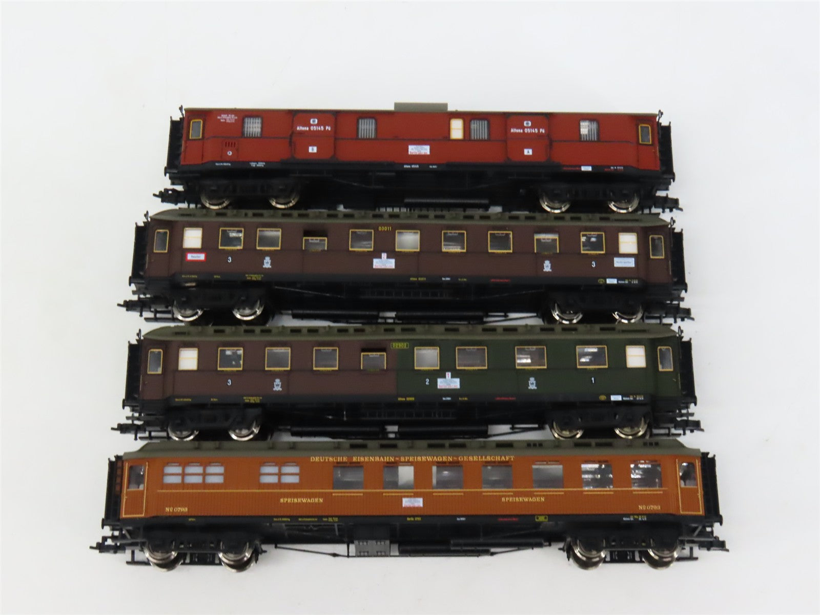 HO Scale Fleischmann 4898 KPEV K.P.E.V. Set w/ P 8 Steam #636 DC