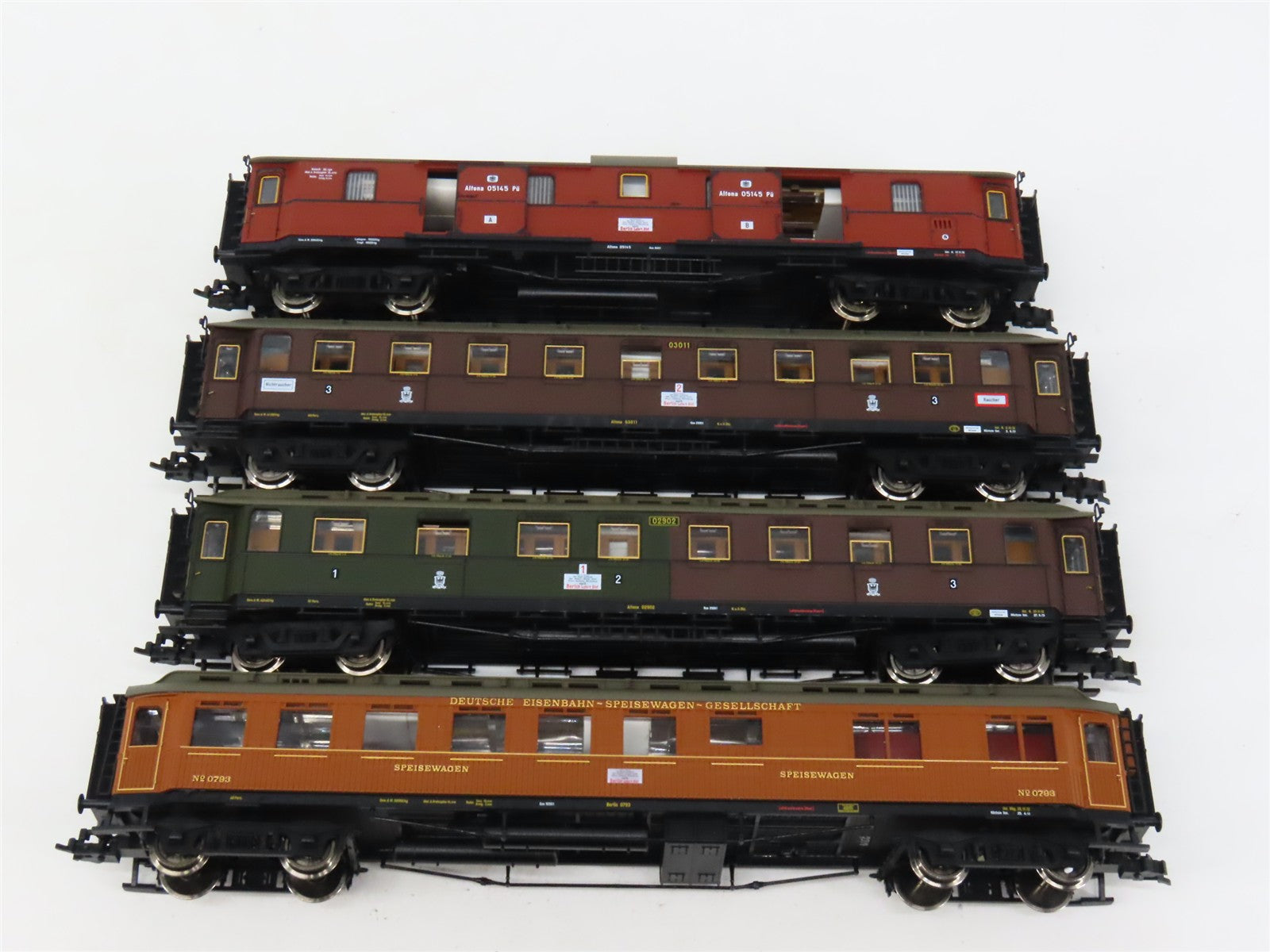 HO Scale Fleischmann 4898 KPEV K.P.E.V. Set w/ P 8 Steam #636 DC