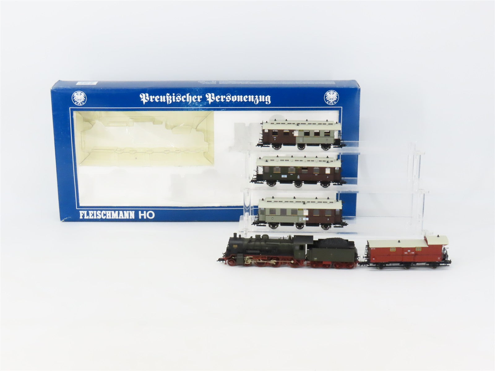 HO Scale Fleischmann 4899 KPEV K.P.E.V. Set w/ P 8 (4-6-0) Steam #2510 DC