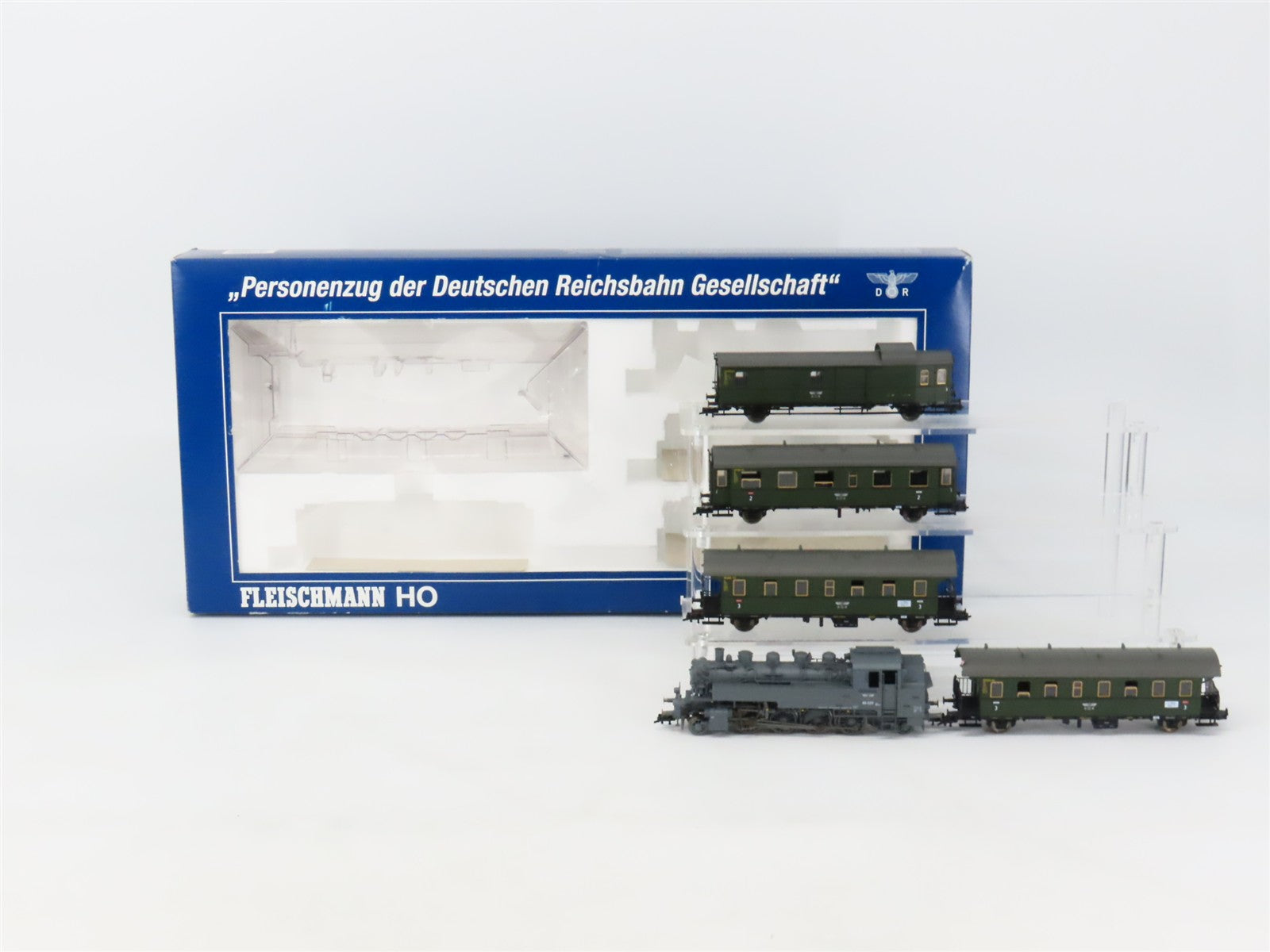 HO Scale Fleischmann 4912 DR Deutsche Reichsbahn Set w/ Class 86 2-8-2T Steam DC