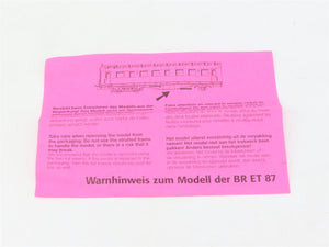 HO Scale Trix 22106 Deutsche Bundesbahn ET 87 Electric #ET 87 05 DC