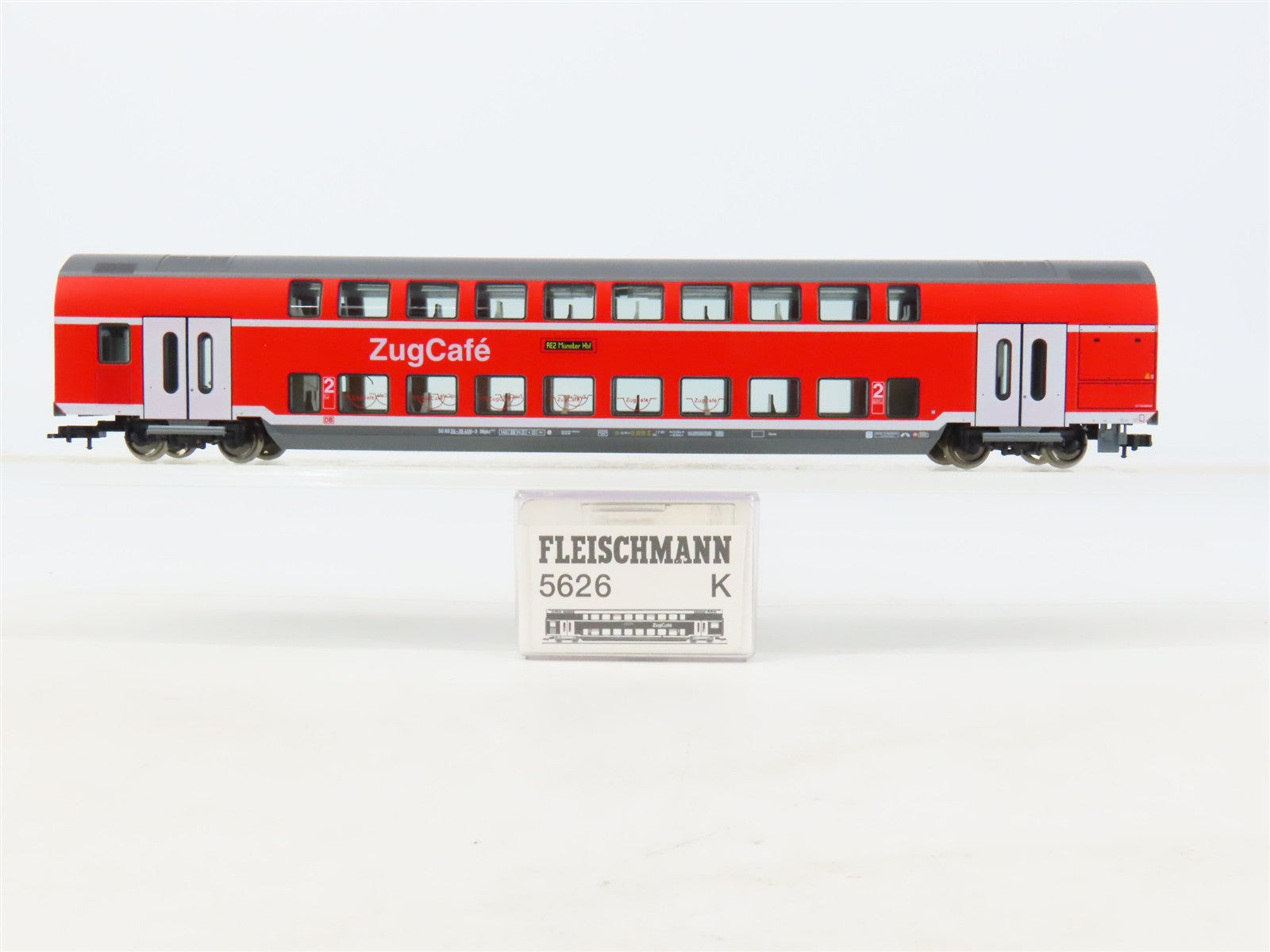 HO Fleischmann 5626K DB Deutsche Bahn Dual Level Coach Passenger Car #400-3