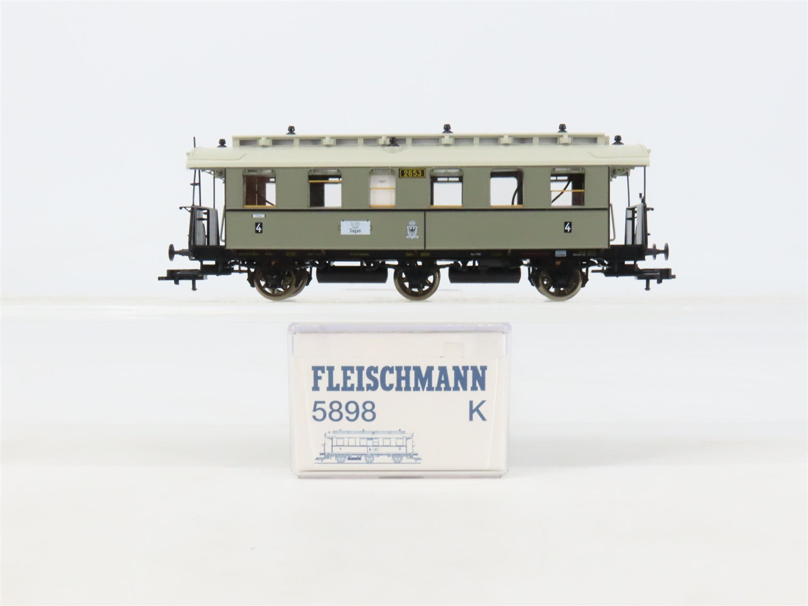 HO Scale Fleischmann 5898K KPEV Royal Prussian Coach Passenger Car #2653