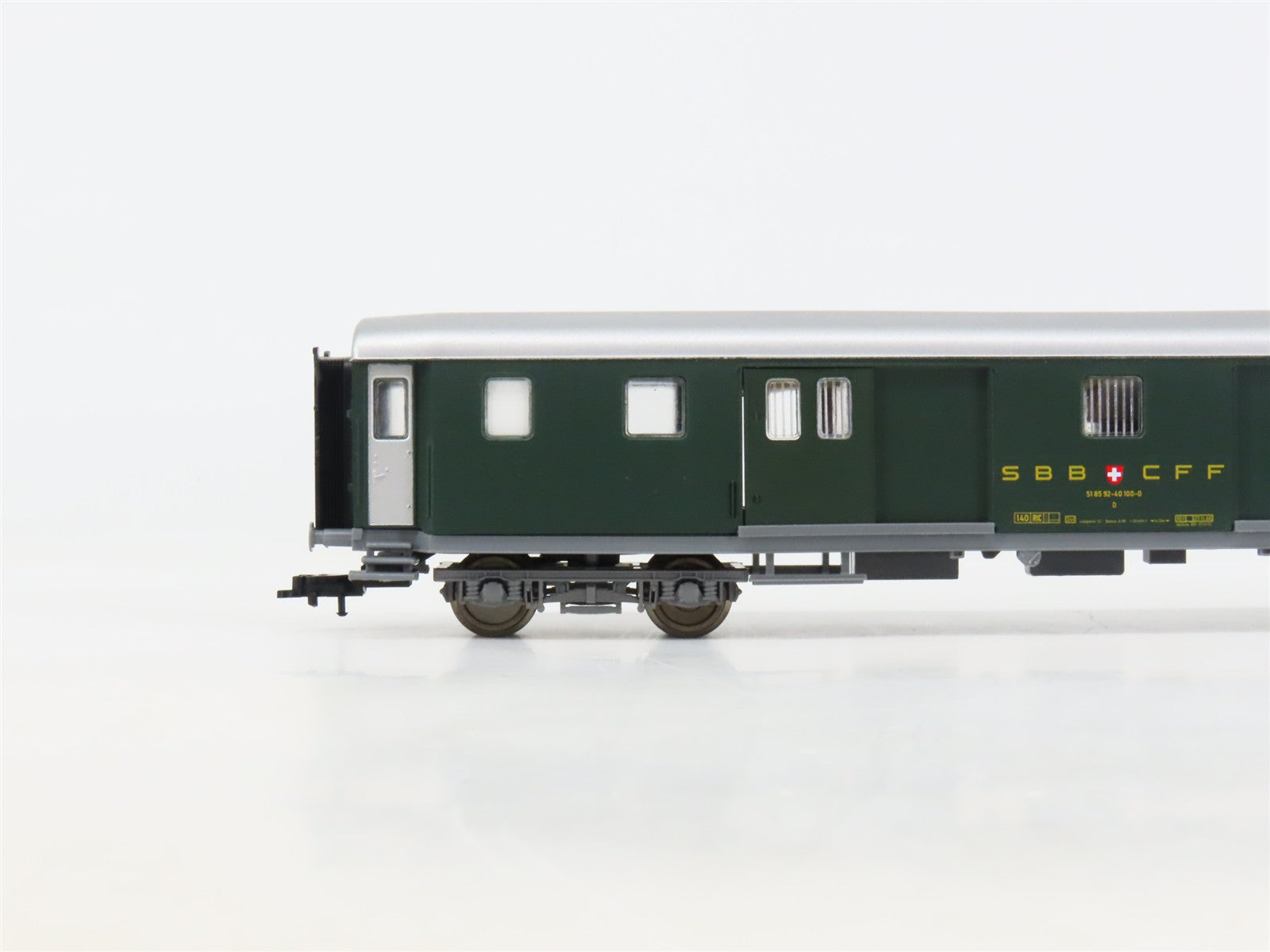 HO Fleischmann 5130K SBB CFF FFS Swiss Federal Baggage Passenger Car #100-0