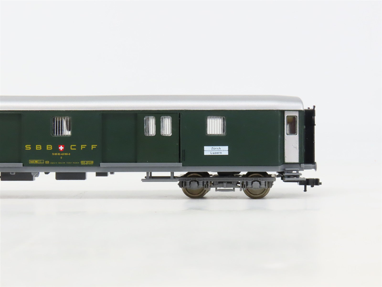 HO Fleischmann 5130K SBB CFF FFS Swiss Federal Baggage Passenger Car #100-0