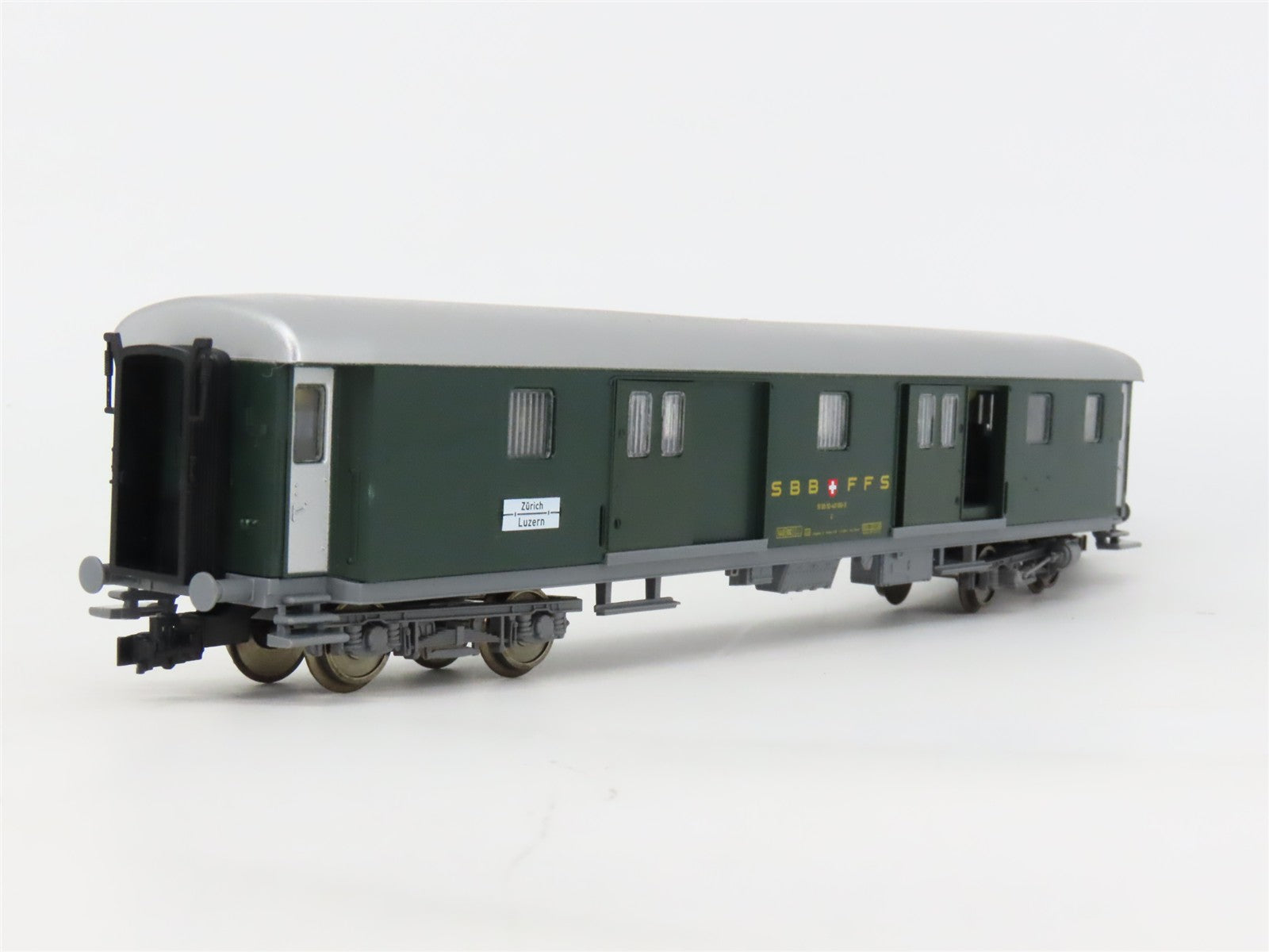 HO Fleischmann 5130K SBB CFF FFS Swiss Federal Baggage Passenger Car #100-0