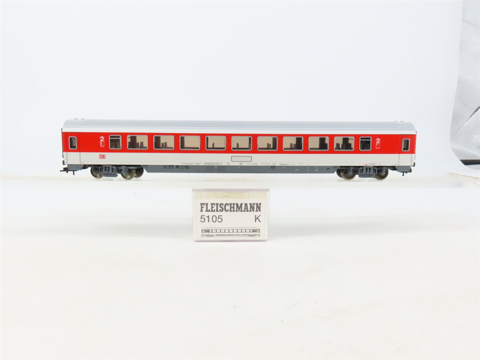 HO Scale Fleischmann 5105K DB Deutsche Bahn 2nd Class Coach Passenger Car #751-7