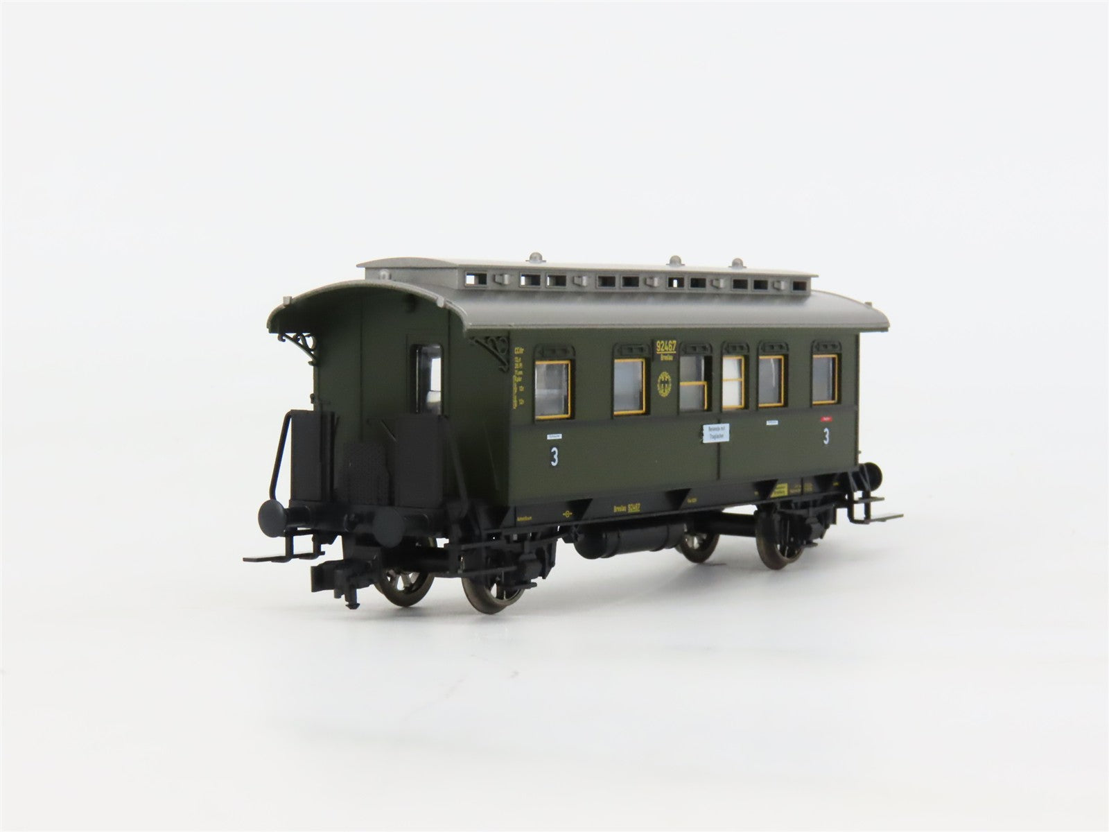 HO Fleischmann 5766K DR Deutsche Reichsbahn 3rd Class Coach Passenger Car #9246