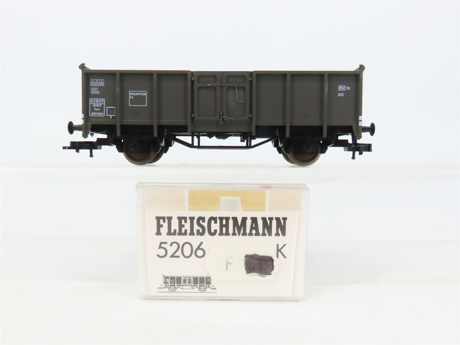 HO Scale Fleischmann 5206K SNCF Railway Gondola #699800 w/Coal Load