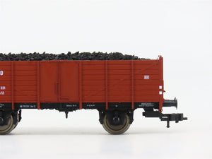 HO Scale Fleischmann 825215K DB Deutsche Bahn Gondola w/Coal Load 2-Pack