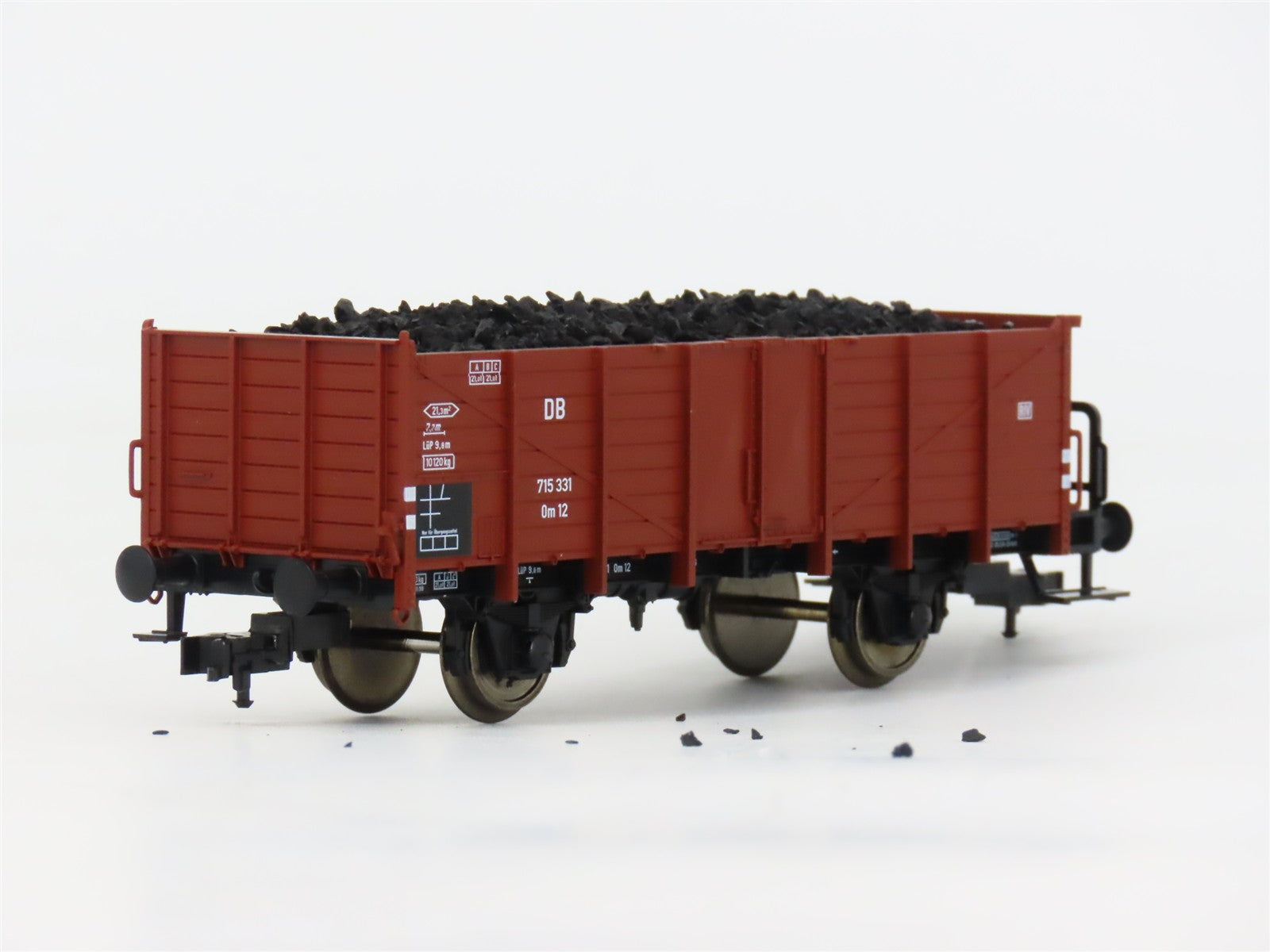 HO Scale Fleischmann 825215K DB Deutsche Bahn Gondola w/Coal Load 2-Pack