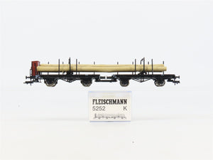 HO Scale Fleischmann 5252K DR Deutsche Reichsbahn Double Log Car #19864