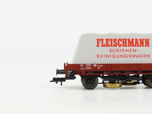 HO Scale Fleischmann 5568K DB Deutsche Bahn Track Cleaning Flatcar #484915