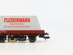 HO Scale Fleischmann 5568K DB Deutsche Bahn Track Cleaning Flatcar #484915