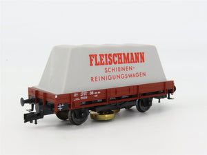 HO Scale Fleischmann 5568K DB Deutsche Bahn Track Cleaning Flatcar #484915