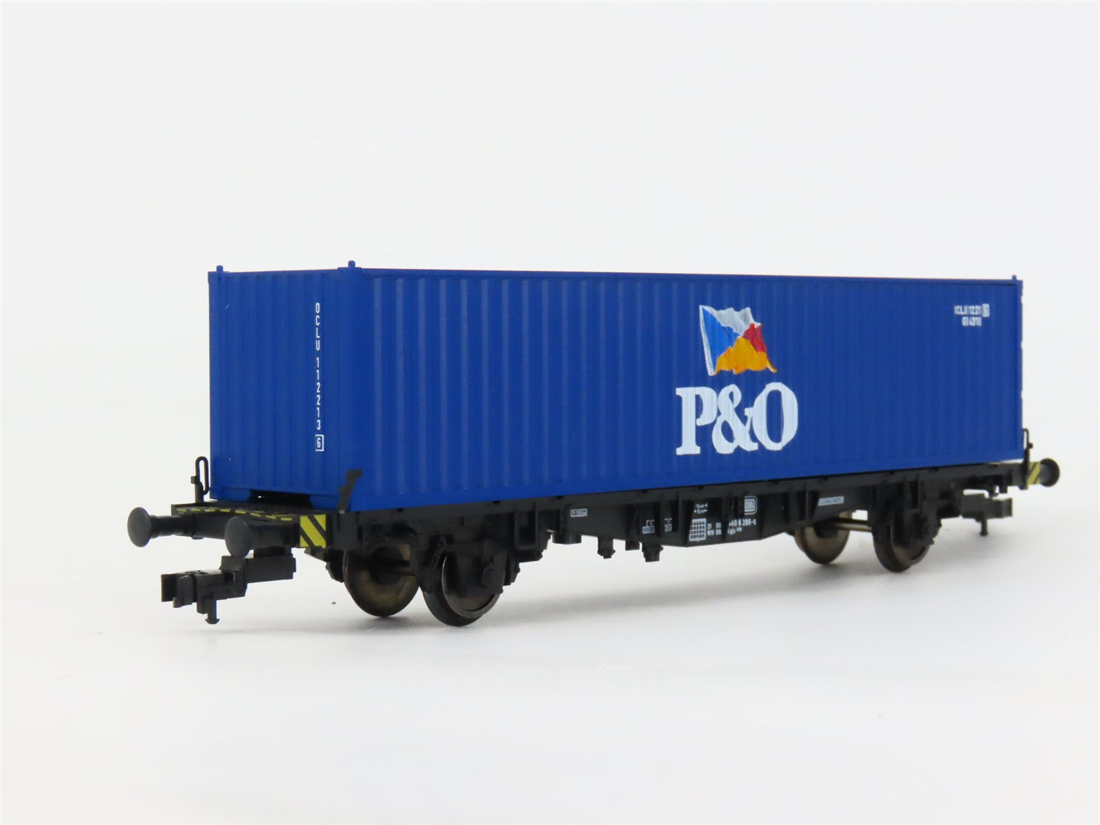 HO Scale Fleischmann 5239K DB Deutsche Bahn Flatcar #286-5 wP&O Container