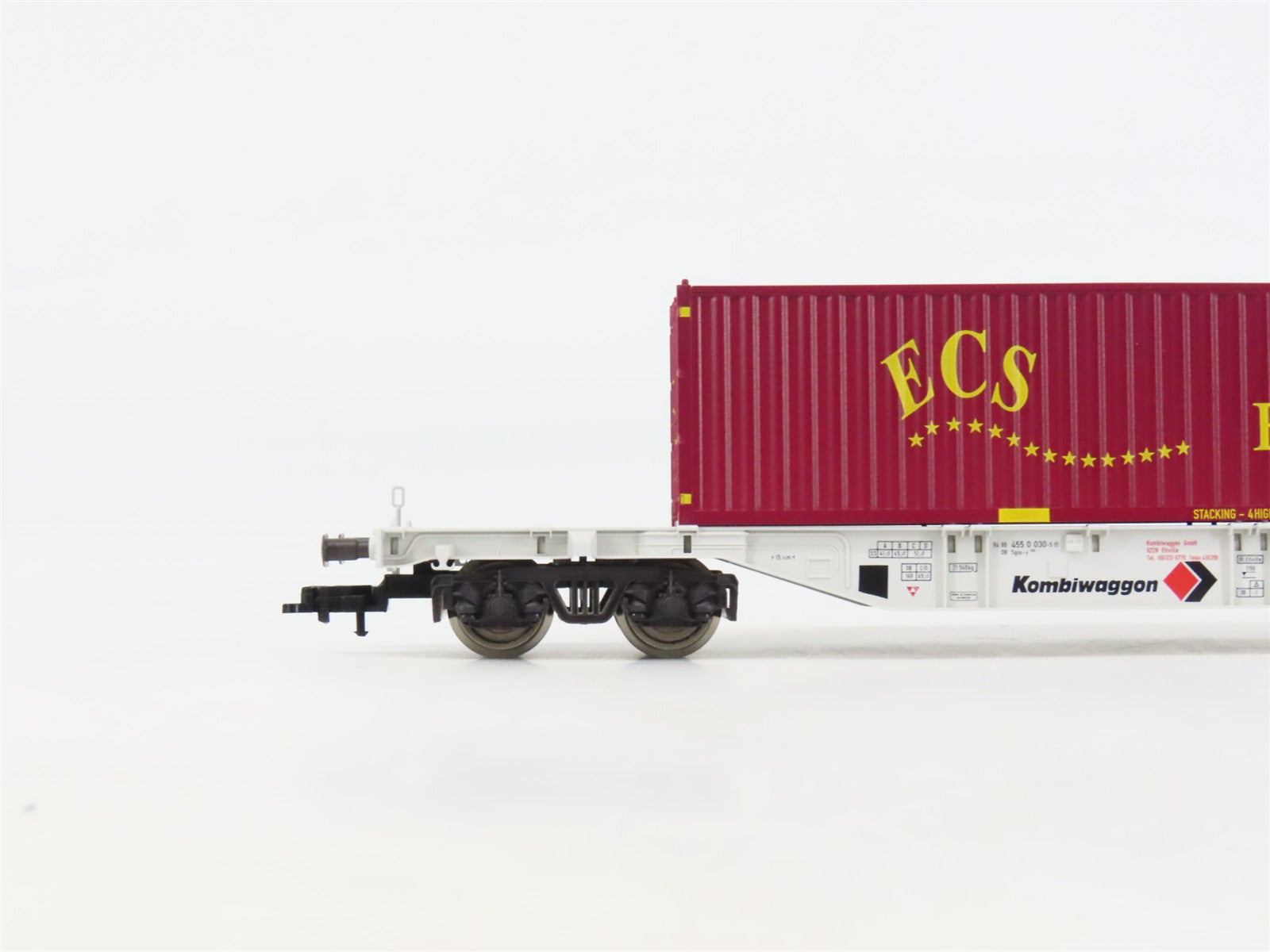 HO Scale Fleischmann 5251K Kombiwaggon Flatcar #030-5 wECS Container