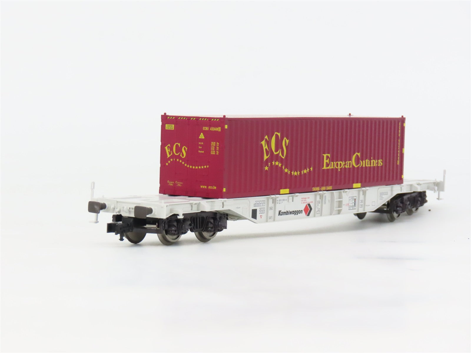 HO Scale Fleischmann 5251K Kombiwaggon Flatcar #030-5 wECS Container
