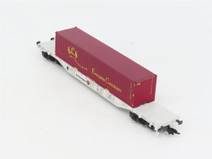 HO Scale Fleischmann 5251K Kombiwaggon Flatcar #030-5 wECS Container
