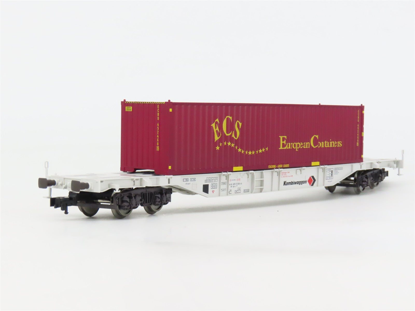 HO Scale Fleischmann 5251K Kombiwaggon Flatcar #030-5 wECS Container