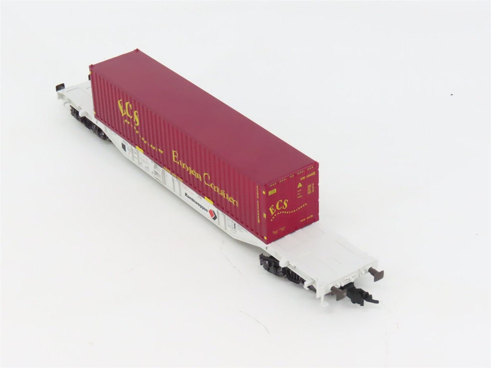 HO Scale Fleischmann 5251K Kombiwaggon Flatcar #030-5 wECS Container