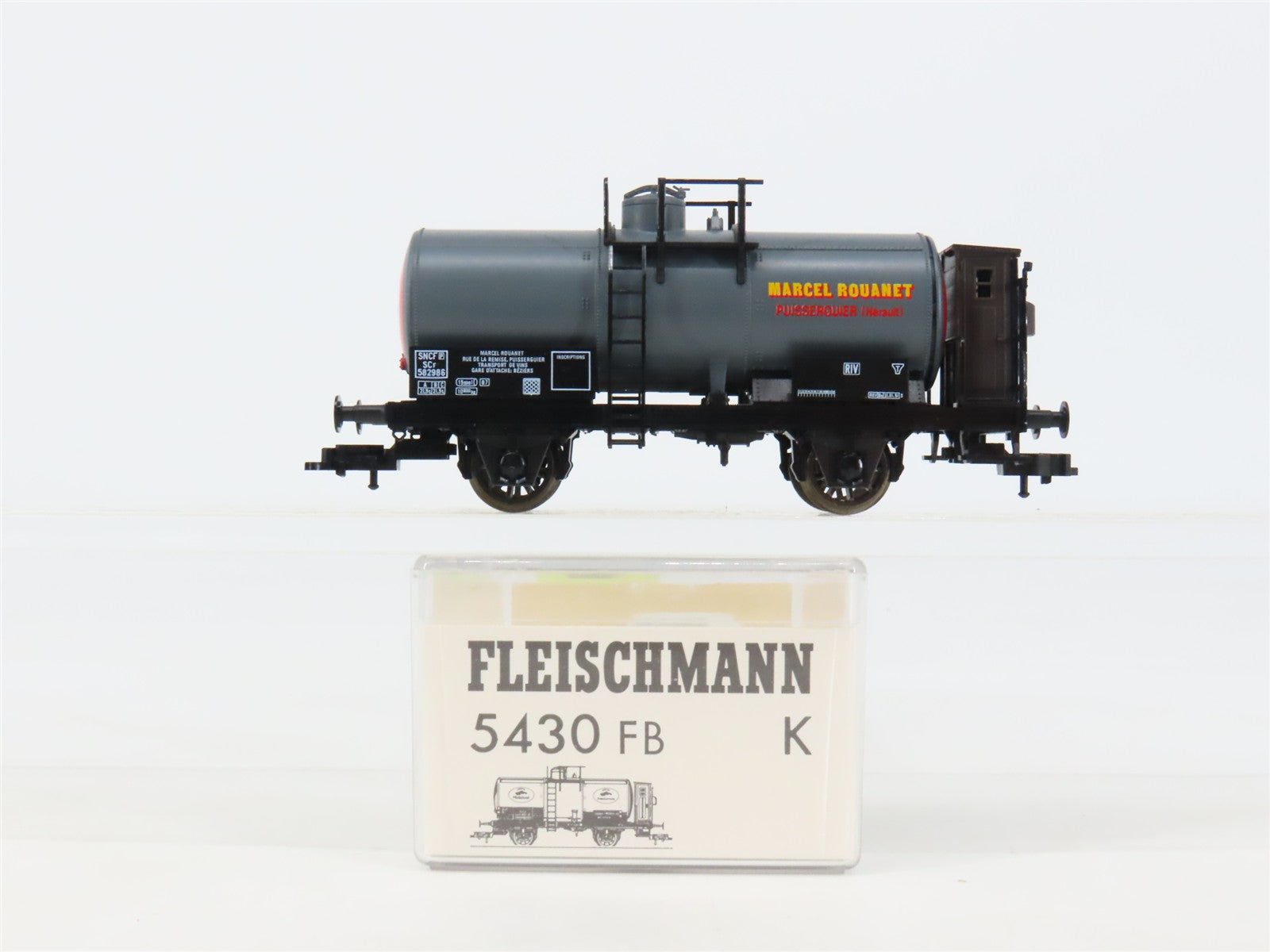 HO Scale Fleischmann 5430FBK SNCF Marcel Rouanet Tankcar #582986