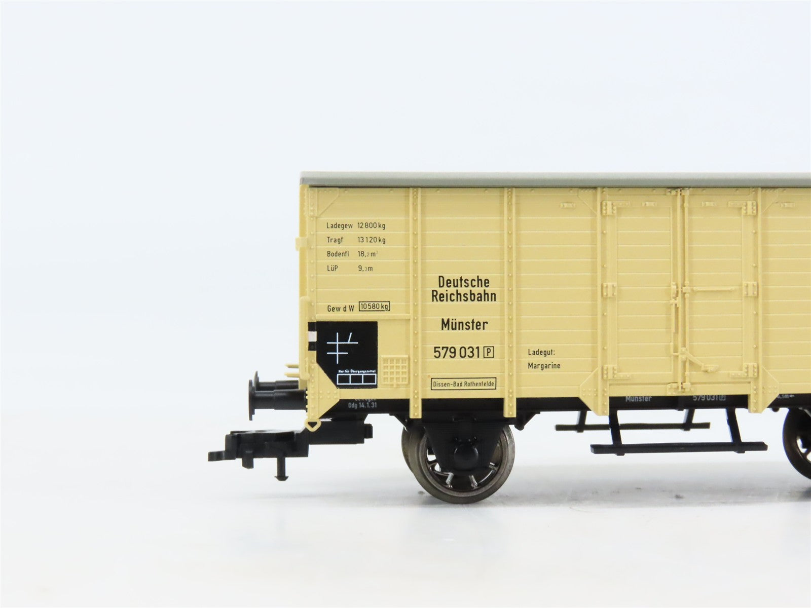HO Scale Fleischmann 5349K DR Deutsche Reichsbahn Covered Wagon #579031