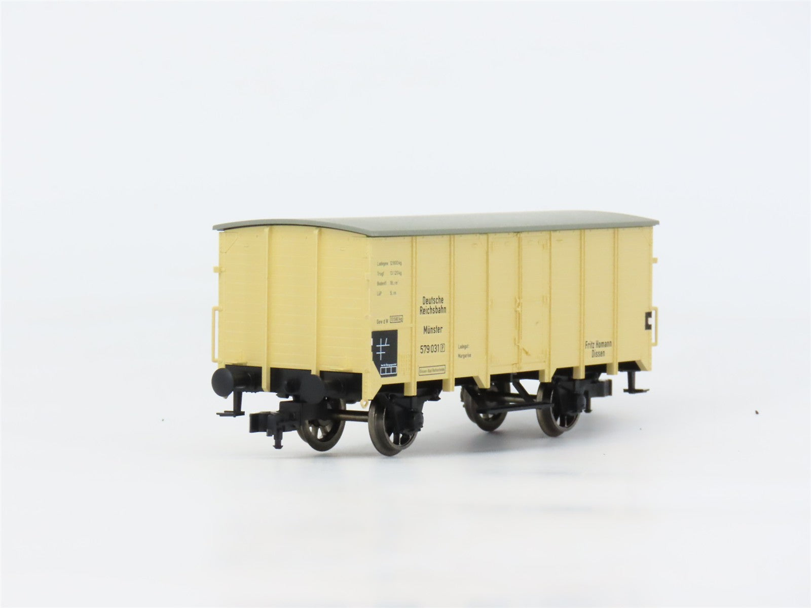 HO Scale Fleischmann 5349K DR Deutsche Reichsbahn Covered Wagon #579031