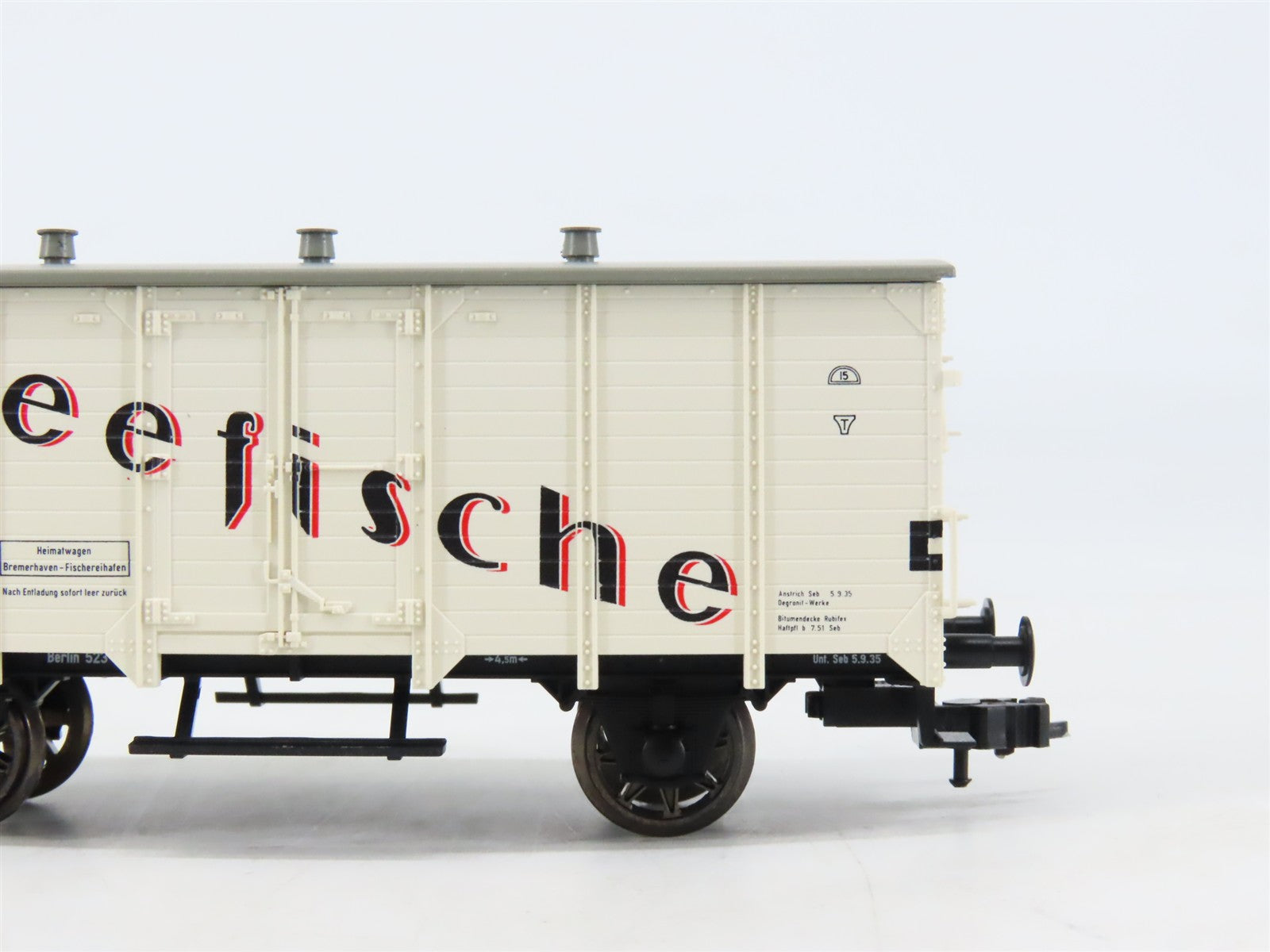 HO Scale Fleischmann 5341K DR Deutsche Reichsbahn Covered Wagon #523