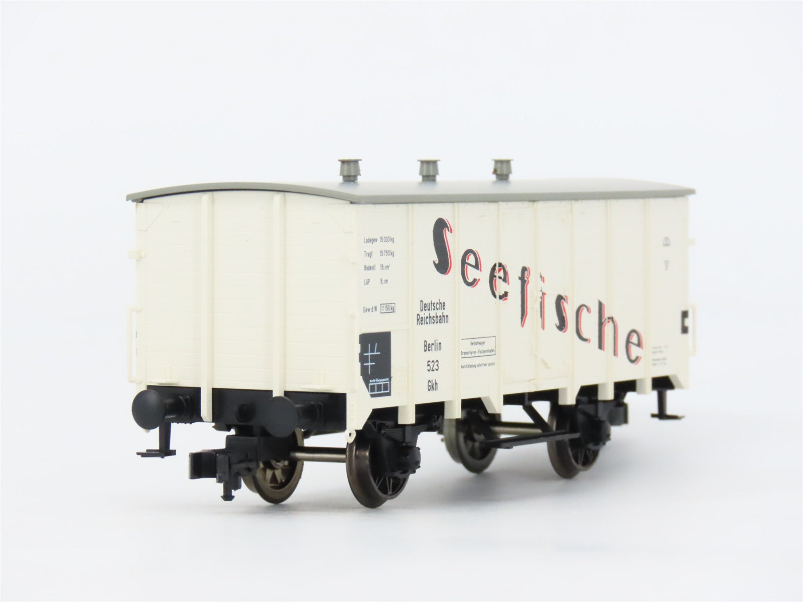 HO Scale Fleischmann 5341K DR Deutsche Reichsbahn Covered Wagon #523