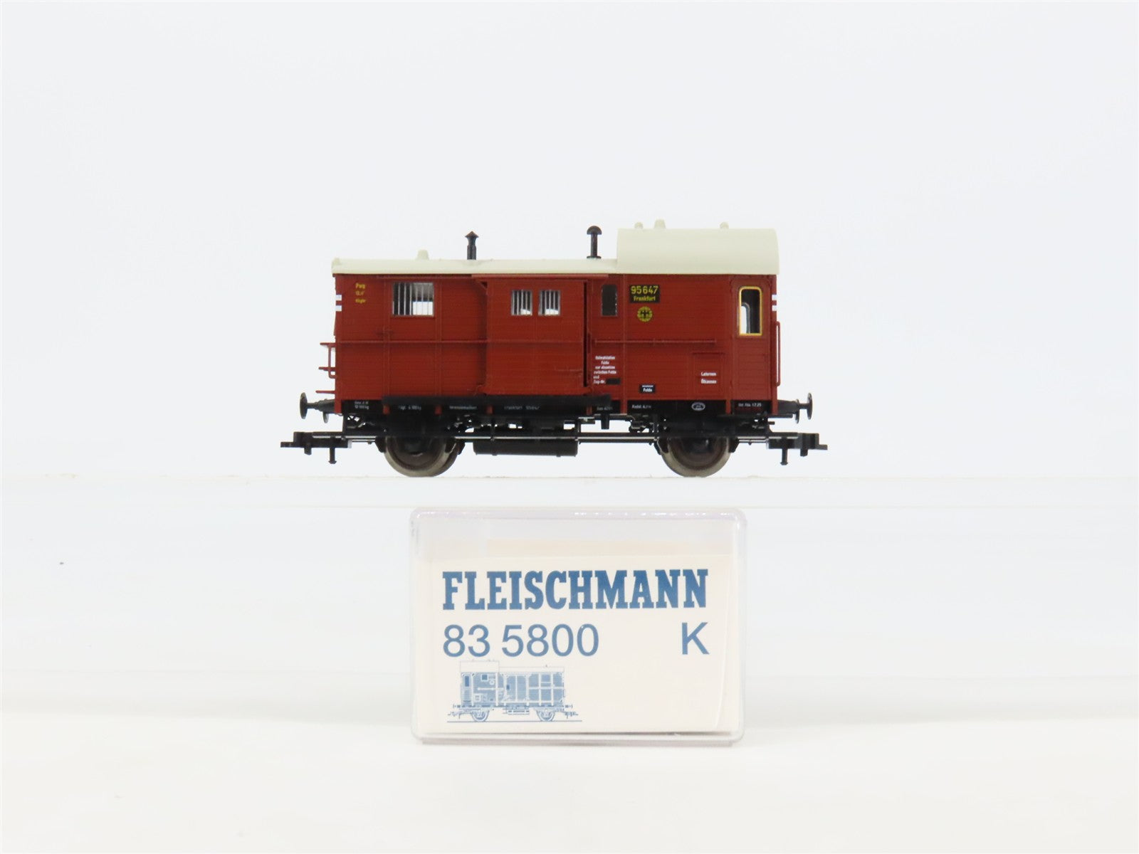 HO Scale Fleischmann 835800K DR Deutsche Reichsbahn Brake Van #95647