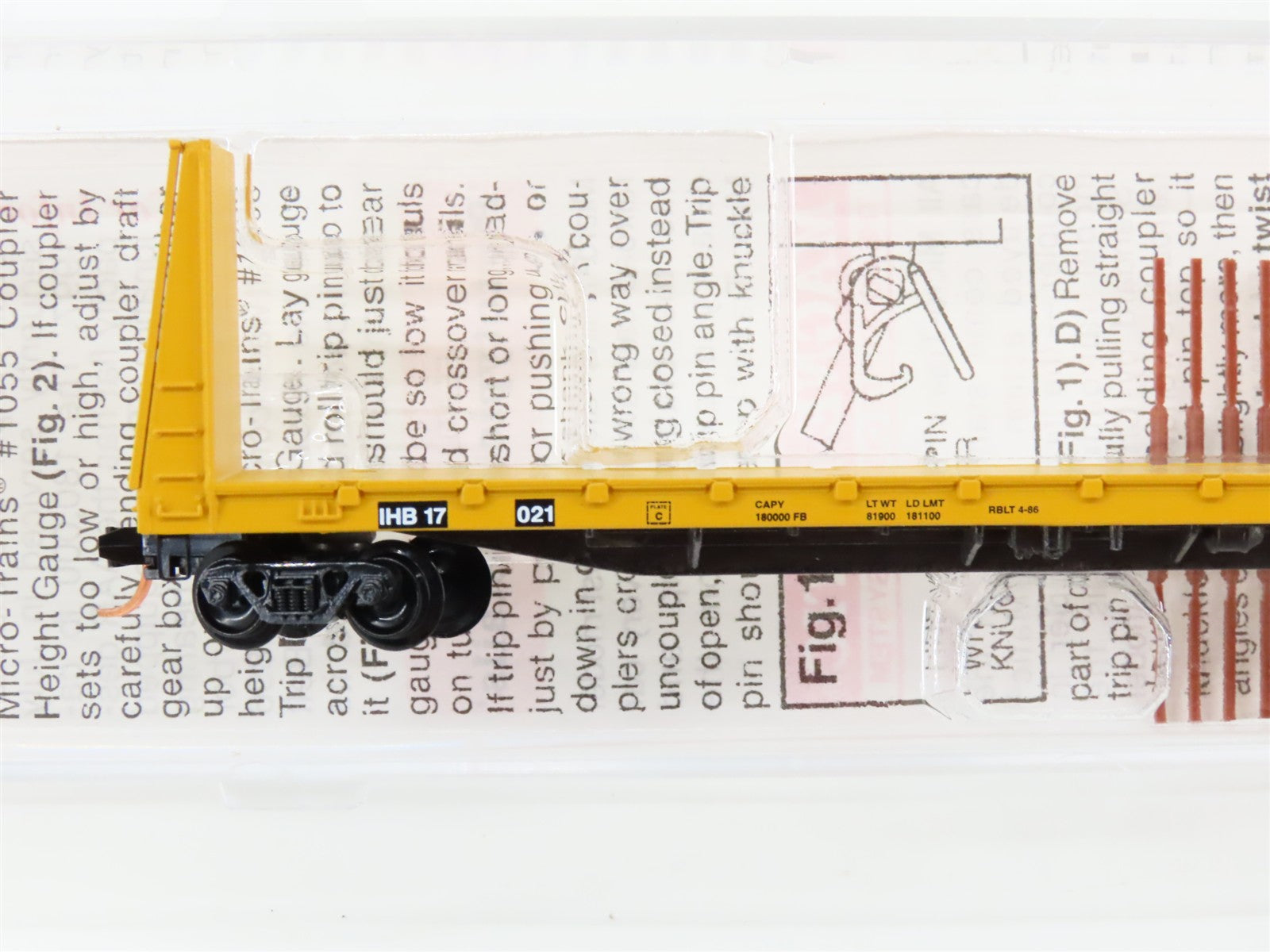 N Scale Micro-Trains MTL 54130 IHB Indiana Harbor Belt 61' Flat Car 17021