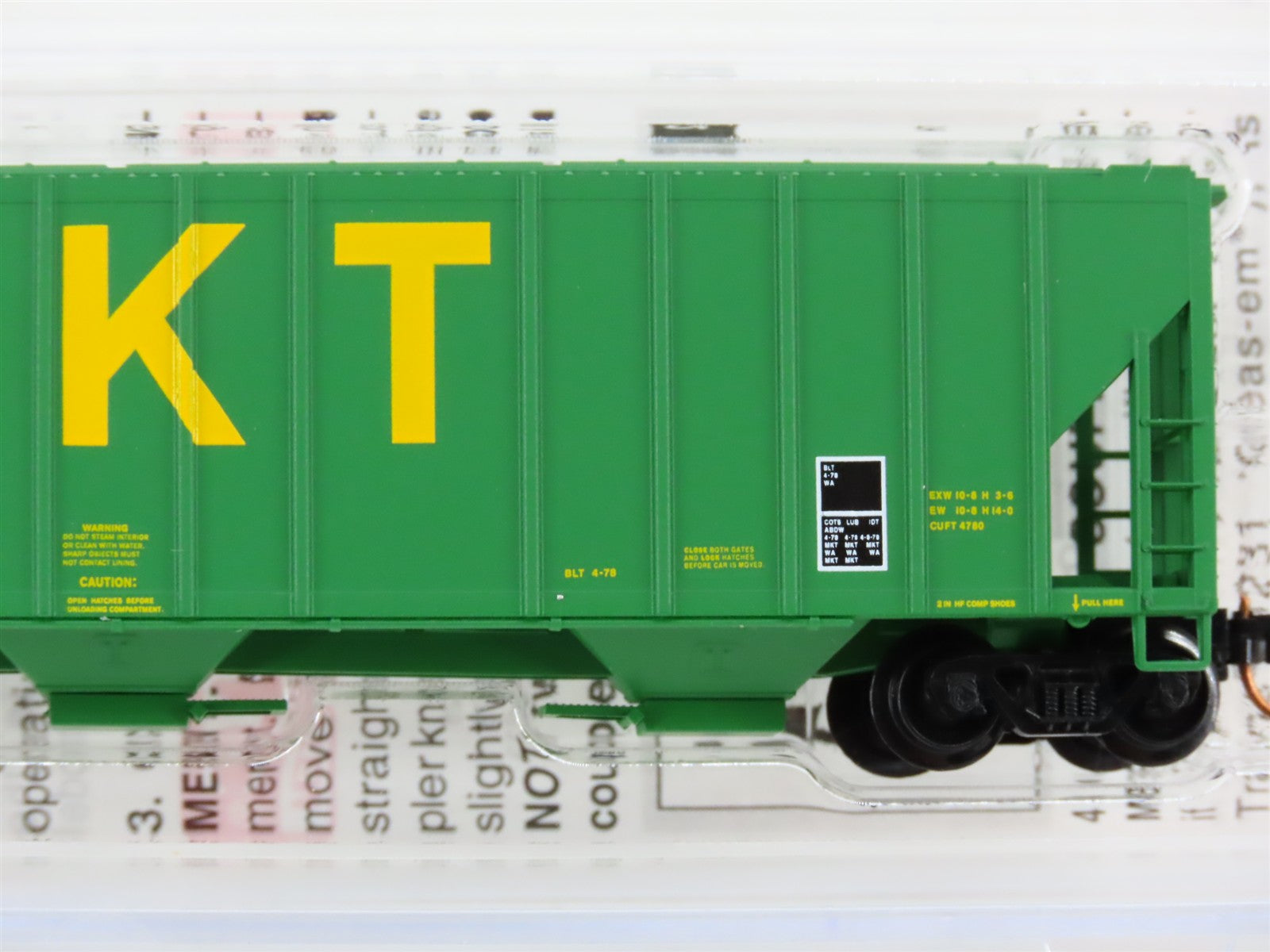 N Scale Micro-Trains MTL 09900011 MKT Missouri-Kansas-Texas 3-Bay Hopper 4194