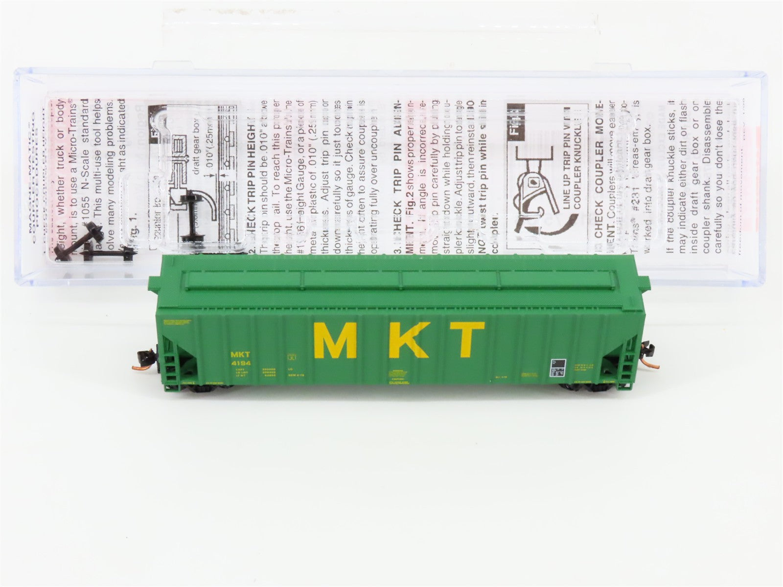 N Scale Micro-Trains MTL 09900011 MKT Missouri-Kansas-Texas 3-Bay Hopper 4194