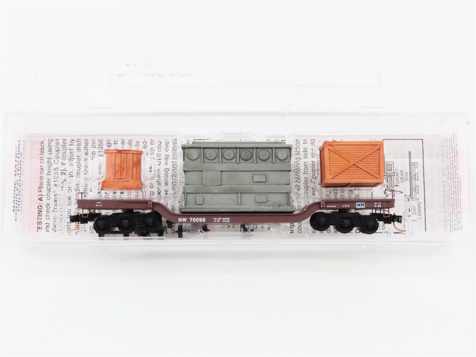 N Scale Micro-Trains MTL 109240 NW Norfolk & Western Flat Car 70098