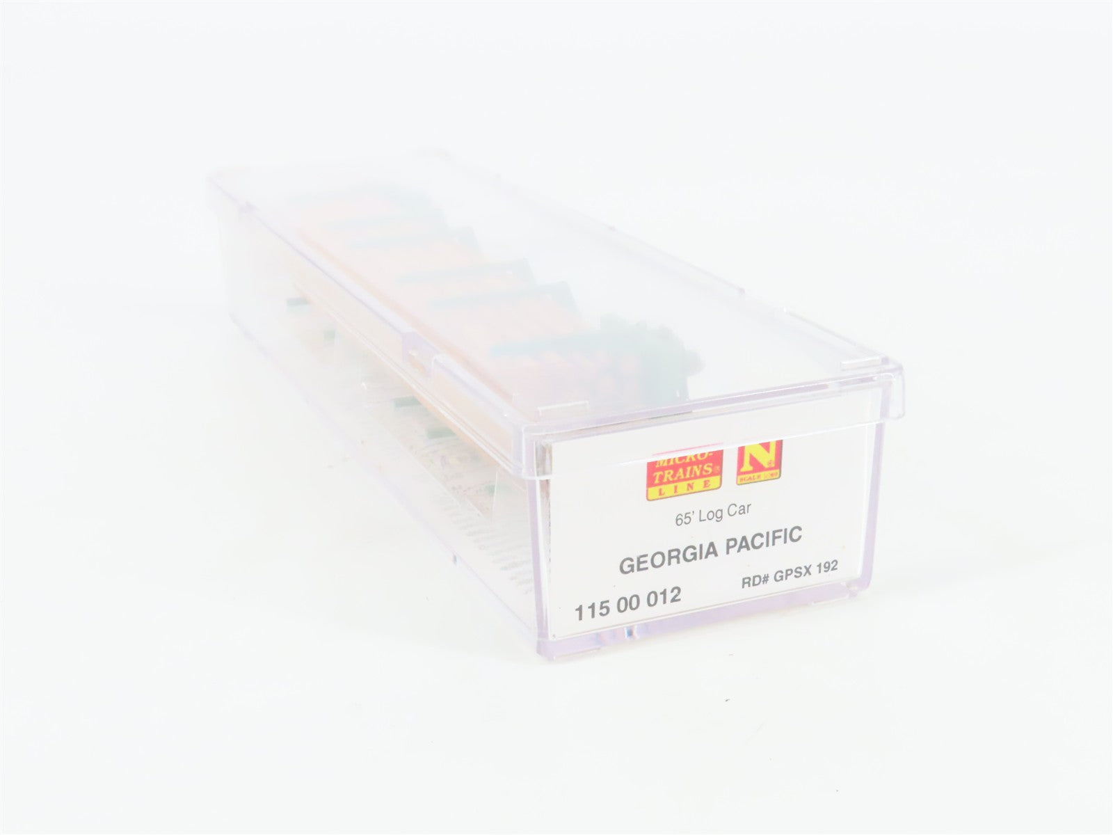 N Scale Micro-Trains MTL 11500012 GPSX Georgia Pacific 65' Log Car 192