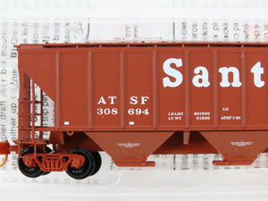 N Scale Micro-Trains MTL 09600010 ATSF Santa Fe 3-Bay Covered Hopper 308694