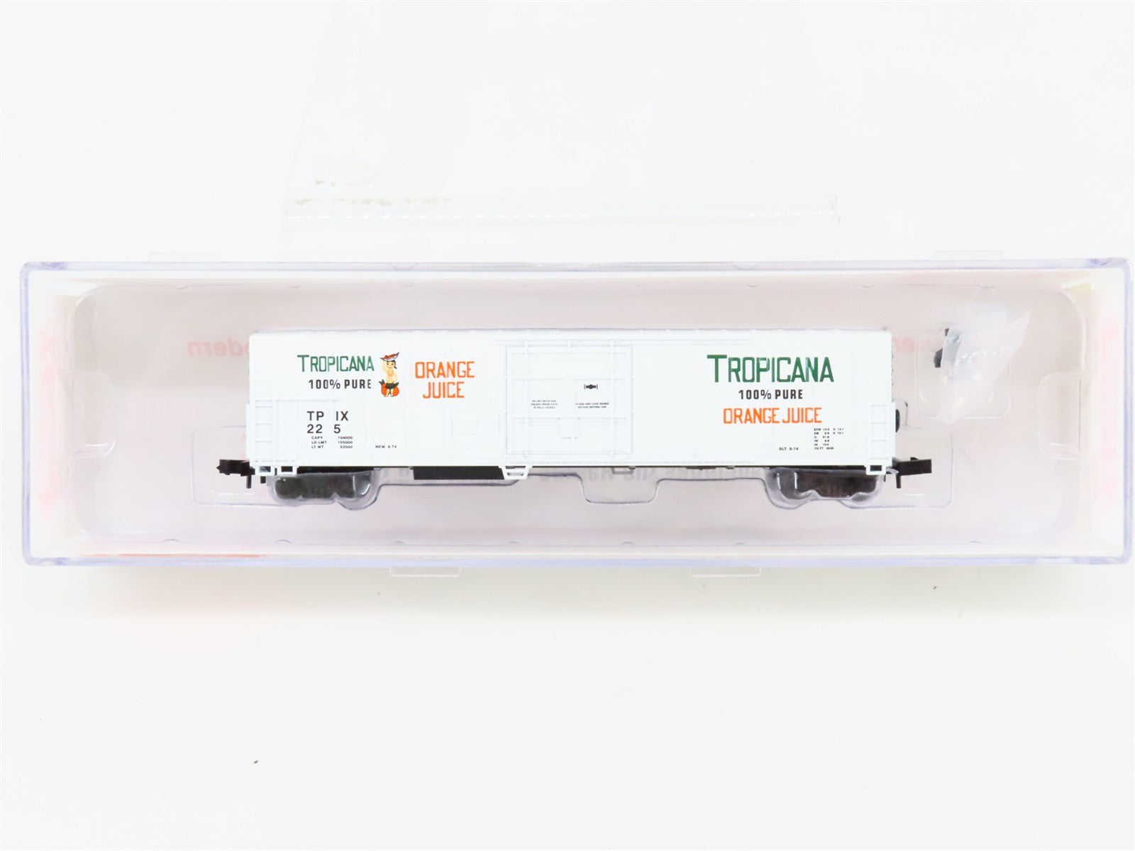 N Scale Roundhouse 84203 TPIX Tropicana 57' Mechanical Reefer 225
